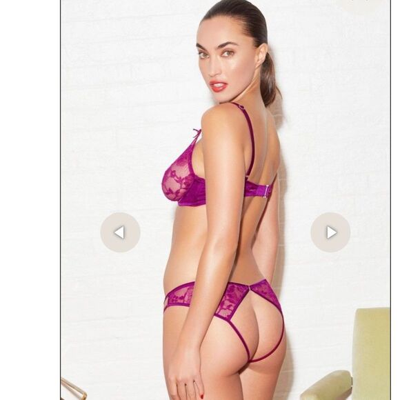 fleur de mal Other - NWT Fleur De Mal Lace Panty MEDIUM Ouvert 'Magnolia In Vixen' Lingerie Sexy